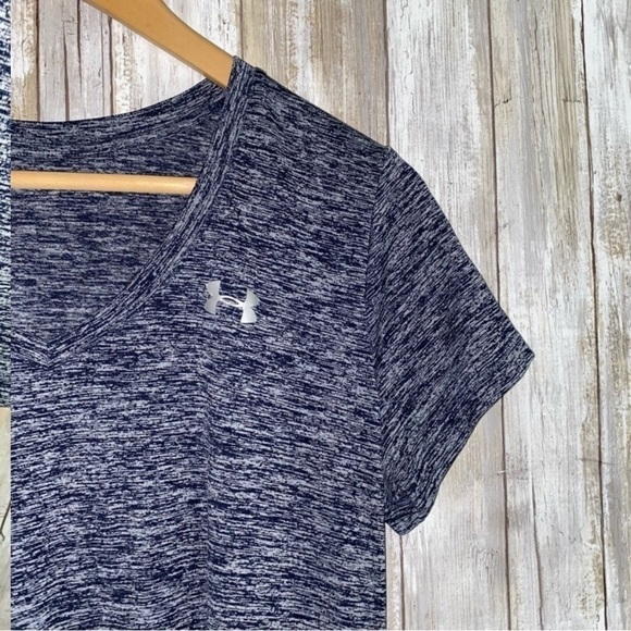 Under Armor Navy Heather Tee - Picture 3 of 6